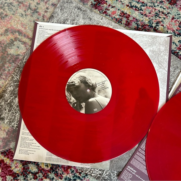 Taylor Swift Folklore Target Exclusive Red Vinyl - Picture 4 of 8